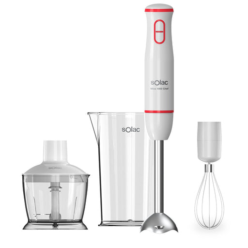 EAN 8433766160602 - Solac BA5614 Batidora de inmersión 1000 W Rojo, Transparente, Blanco imagen 1