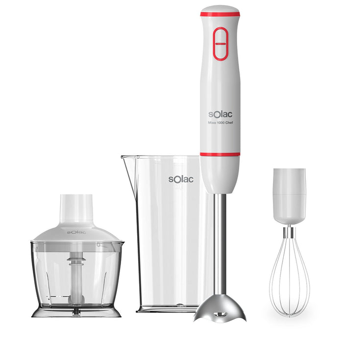 EAN 8433766160602 - Solac BA5614 Batidora de inmersión 1000 W Rojo, Transparente, Blanco imagen 1