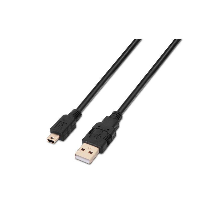 EAN 8436574700251 - AISENS A101-0026 cable USB USB 2.0 3 m USB A Mini-USB B Negro imagen 1
