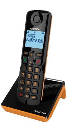 EAN 3700601425413 - Alcatel S280 Teléfono DECT Identificador de llamadas Negro, Naranja imagen 1