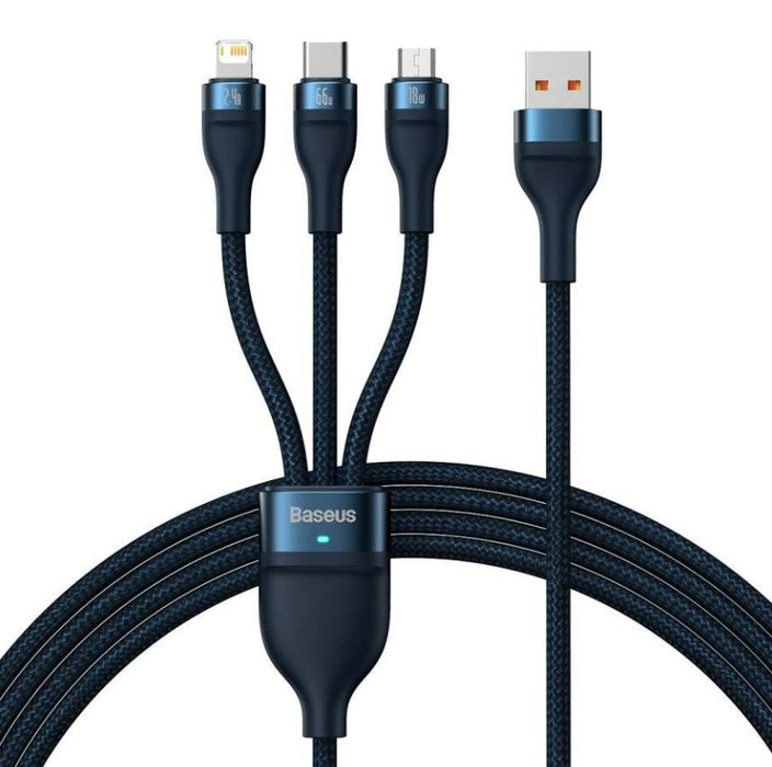 EAN 6932172618117 - Baseus SUP0003353 cable USB USB 3.2 Gen 1 (3.1 Gen 1) 1,2 m USB A USB C/Micro USB-A/Lightning Azul imagen 1