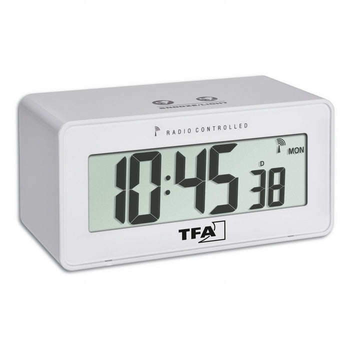 EAN 4009816032331 - TFA-Dostmann 60.2544.02 despertador Reloj despertador digital Blanco imagen 1