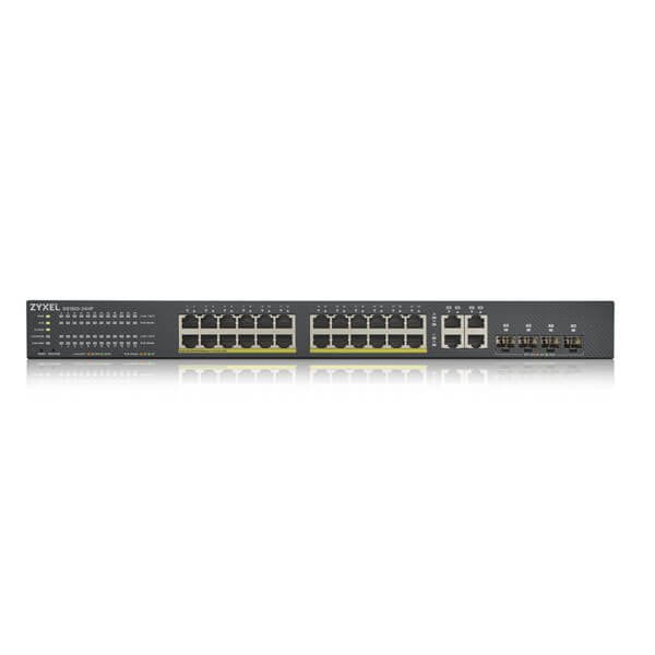 EAN 0760559125578 - Zyxel GS1920-24HPv2 Gestionado Gigabit Ethernet (10/100/1000) Energía sobre Ethernet (PoE) Negro imagen 2