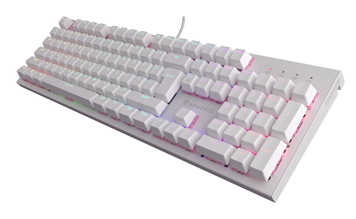 EAN 5901969432923 - GENESIS Thor 303 teclado Juego USB QWERTY Inglés de EE. UU. Blanco imagen 3