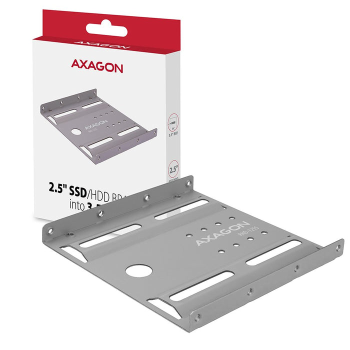 EAN 8595247905499 - Axagon RHD-125B Halterahmen für 1x 2.5\" im 3.5\" Slot - grau Gris Metal imagen 9