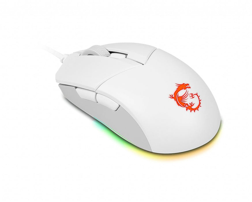 EAN 4719072813536 - MSI CLUTCH GM11 WHITE ratón Juego Ambidextro USB tipo A Óptico 5000 DPI imagen 4