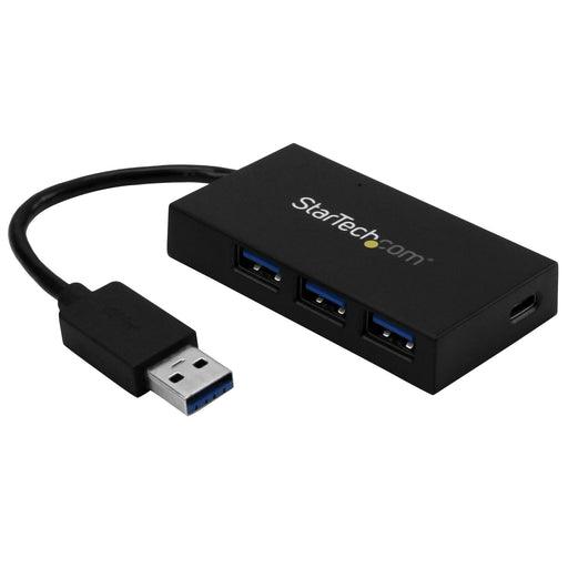 EAN 0065030866125 - StarTech.com HB30A3A1CFB hub de interfaz USB 3.2 Gen 1 (3.1 Gen 1) Type-A 5000 Mbit/s Negro imagen 1