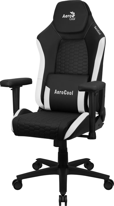 EAN 4711099471201 - Aerocool CROWNBW silla para videojuegos Silla para videojuegos universal Asiento acolchado Negro, Blanco imagen 1