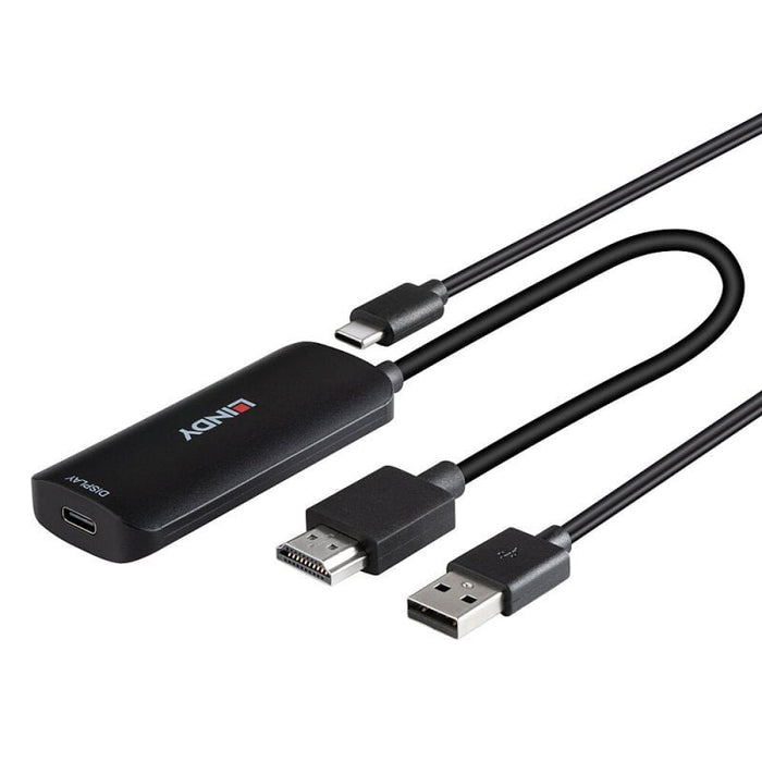 EAN 4002888434232 - Lindy 43423 adaptador de cable de vídeo 0,2 m USB Tipo C HDMI + USB Type-C Negro imagen 2
