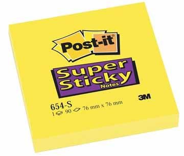EAN 4001895877186 - Post-It 654-S nota autoadhesiva Plaza Amarillo 90 hojas Autoadhesivo imagen 1