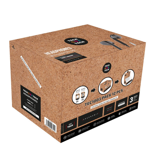 EAN 8436546593140 - TECH ONE TECH TEC1003 auricular y casco Alámbrico Dentro de oído Llamadas/Música Negro, Blanco imagen 2