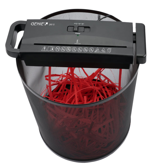 EAN 4030152952472 - Genie 260 S triturador de papel Corte en tiras 73 dB Negro imagen 4