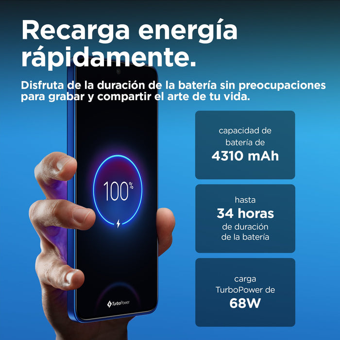 EAN 840023280047 - Motorola edge 50 Neo 16,1 cm (6.36") SIM doble Android 14 5G USB Tipo C 8 GB 256 GB 4310 mAh Azul imagen 8