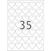 EAN 4008705107907 - HERMA 10790 etiqueta autoadhesiva Corazón Permanente Blanco 350 pieza(s) imagen 2