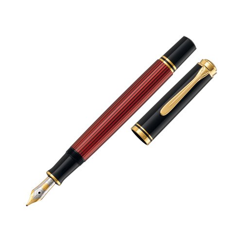 EAN 4012700928665 - Pelikan Souverän 600 pluma estilográfica Sistema de llenado integrado Negro, Oro, Rojo 1 pieza(s) imagen 1
