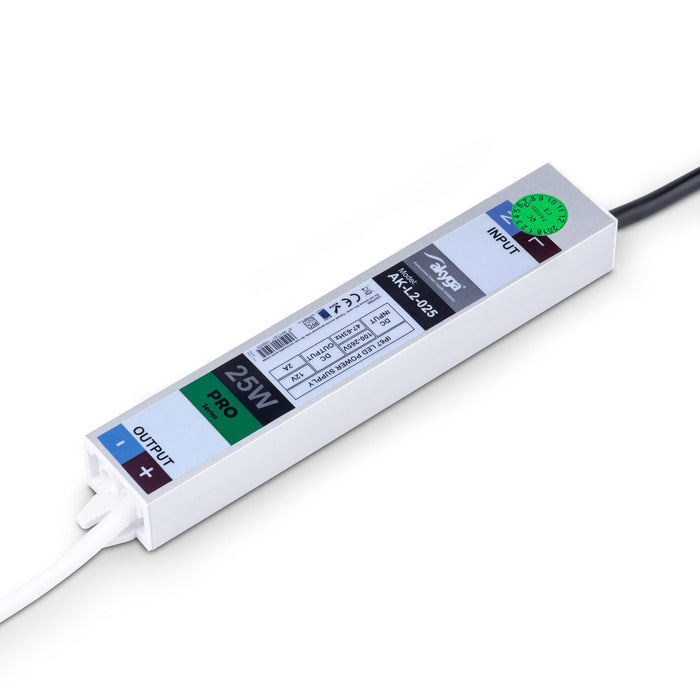 EAN 5901720135025 - Akyga AK-L2-025 adaptador e inversor de corriente Auto/Interior 25 W Blanco imagen 1