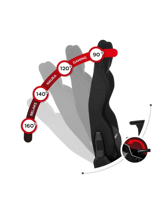 EAN 5903796013320 - Huzaro Force 7.9 Silla para videojuegos de PC Asiento (de seguridad) de butaca Negro imagen 6