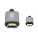 EAN 0766623153607 - Manhattan 153607 adaptador de cable de vídeo HDMI tipo A (Estándar) USB Tipo C Negro, Plata imagen 3