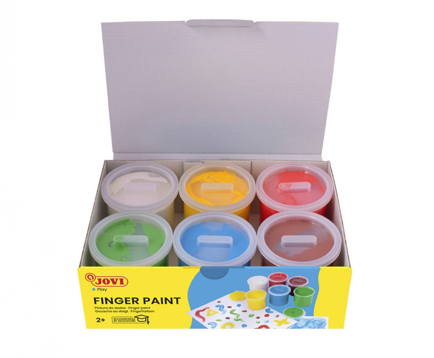 EAN 8412027029148 - Jovi 560/S pintura de dedos lavable Azul, Verde, Rosa, Rojo, Blanco, Amarillo imagen 3
