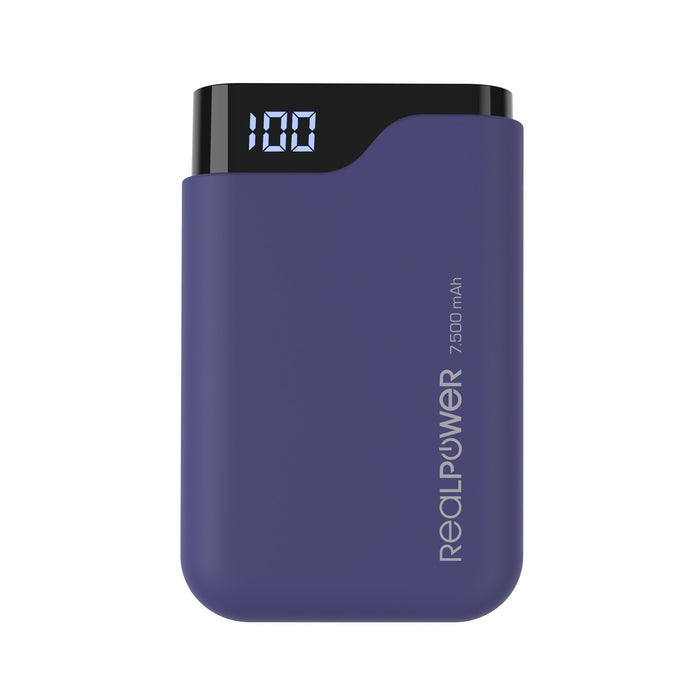 EAN 4040895008206 - RealPower PB-7500C Navy Blue 7500 mAh Negro, Azul imagen 3