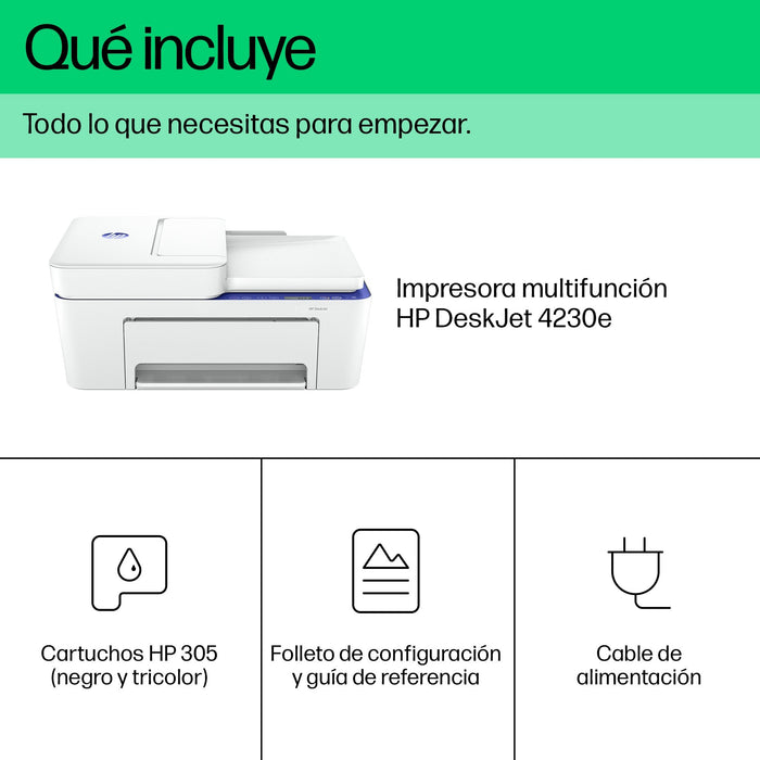 EAN 0196337820821 - HP DeskJet 4230e All-in-One Printer Inyección de tinta térmica A4 4800 x 1200 DPI 8,5 ppm Wifi imagen 6