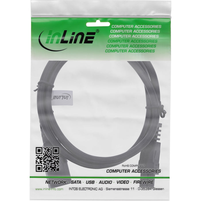 EAN 4043718331284 - InLine 16552 cable de transmisión Negro 2 m IEC C14 IEC C5 imagen 2