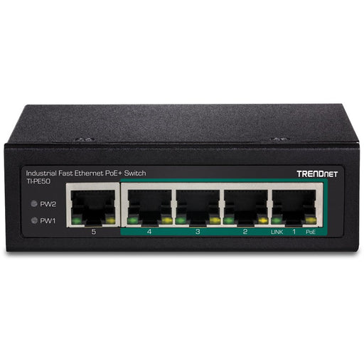 EAN 0710931161601 - Trendnet TI-PE50 switch No administrado Fast Ethernet (10/100) Energía sobre Ethernet (PoE) Negro imagen 2