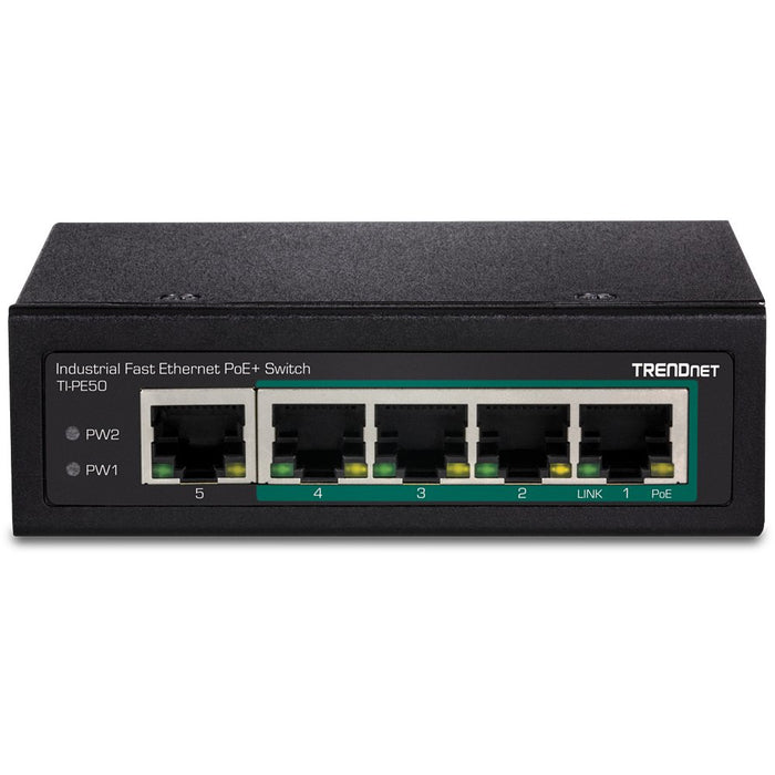 EAN 0710931161601 - Trendnet TI-PE50 switch No administrado Fast Ethernet (10/100) Energía sobre Ethernet (PoE) Negro imagen 2