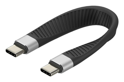 EAN 8059018367928 - Techly ICOC-USBC-FL-U4 cable USB USB4 Gen 2x2 0,124 m Negro imagen 1
