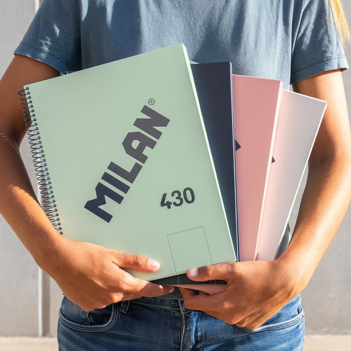 EAN 8411574110279 - Milan 57141E80X4 cuaderno y block A4 80 hojas Beige, Azul, Verde, Rosa imagen 5