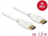 EAN 4043619855094 - DeLOCK 85509 cable DisplayPort 1,5 m Blanco imagen 2