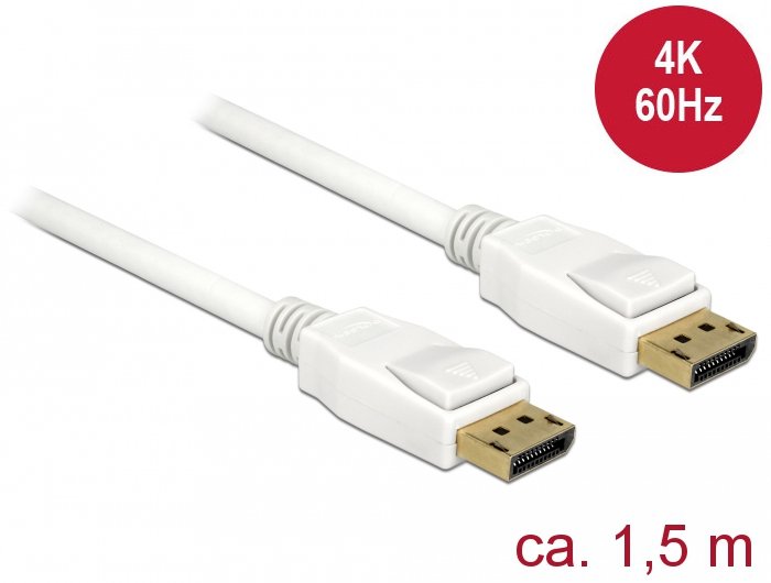 EAN 4043619855094 - DeLOCK 85509 cable DisplayPort 1,5 m Blanco imagen 2