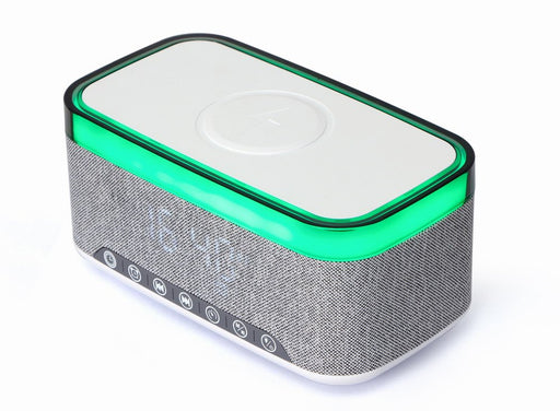 EAN 8716309131414 - Gembird DAC-SPKBT-QC15-GR despertador Reloj despertador digital Gris, Blanco imagen 2