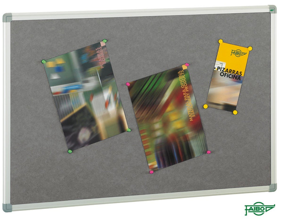EAN 8425901611988 - FAIBO 611T-3GT tablón de anuncio Tablón de anuncios fijo Aluminio, Gris Corcho, Polipropileno (PP) imagen 1