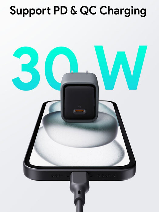 EAN 0689323788170 - AUKEY Comet Mini Auriculares, Portátil, Smartphone, Tableta Gris Corriente alterna Carga rápida Interior imagen 2