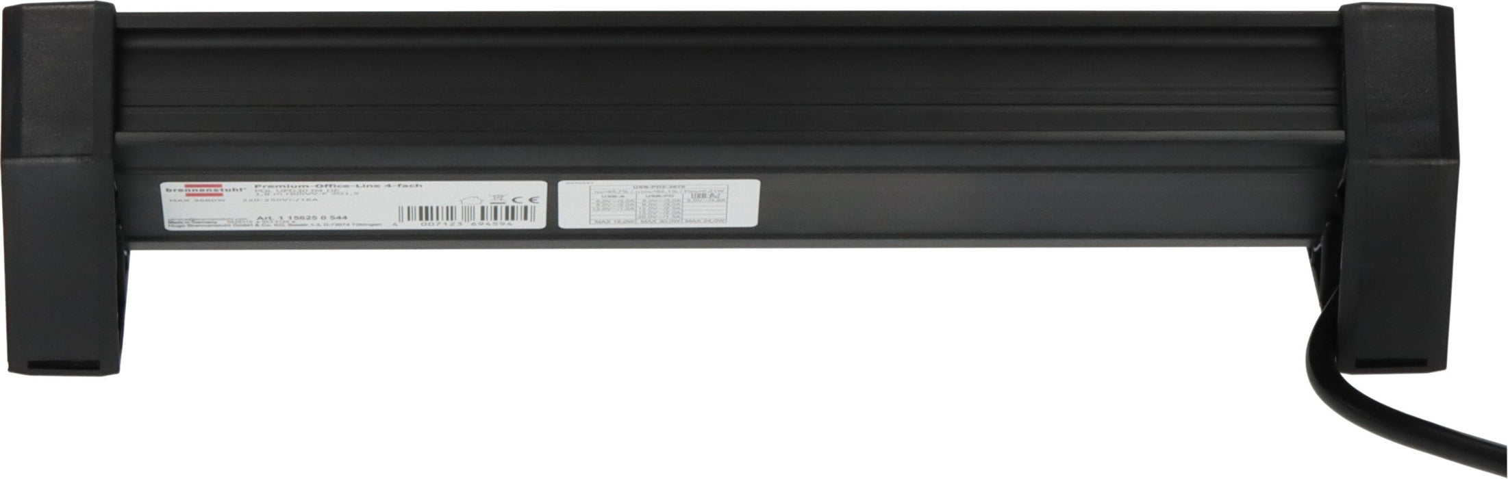 EAN 4007123694594 - Brennenstuhl 1156250544 base múltiple 1,8 m 4 salidas AC Interior Negro imagen 2