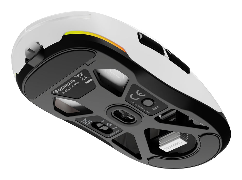 EAN 5901969444834 - GENESIS Zircon 660 ratón Juego mano derecha RF Wireless + Bluetooth + USB Type-A Óptico 12000 DPI imagen 10