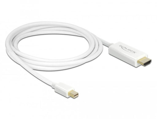 EAN 4043619837076 - DeLOCK 83707 adaptador de cable de vídeo 2 m Mini DisplayPort HDMI Blanco imagen 2