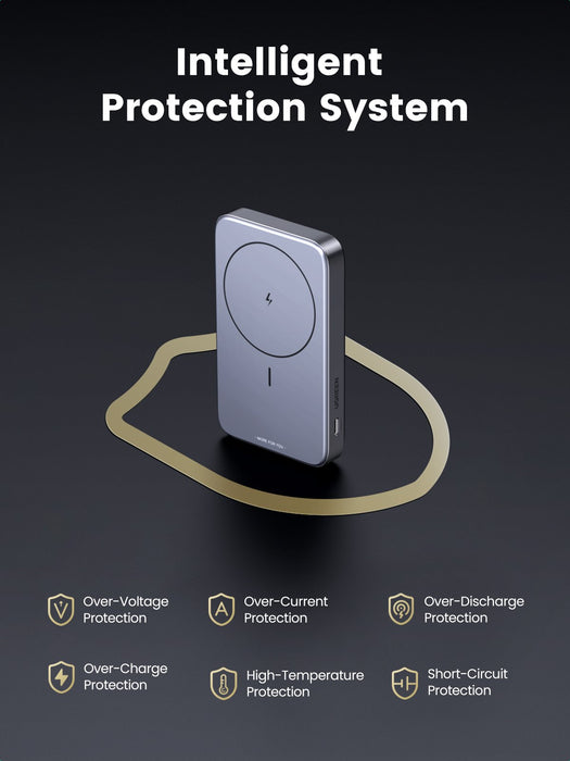 EAN 6941876210862 - Ugreen 10000mAh Mini Powerbank Wireless 20W with MagSafe grey imagen 13