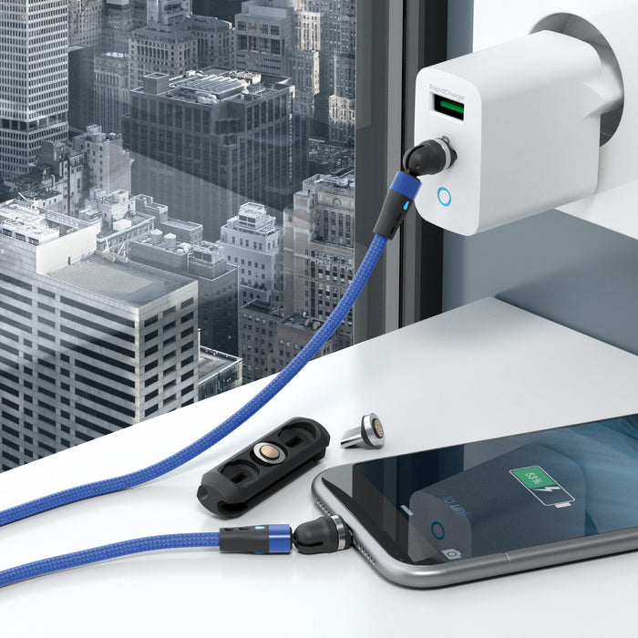 EAN 4040895011725 - RealPower MagneticCharge2 cable USB 1 m Azul imagen 5