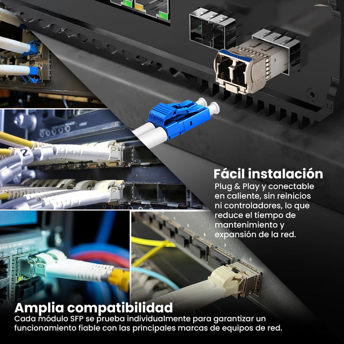 EAN 5905090335900 - Extralink SFP+ 10G 2-pack | Moduł SFP+ | 10Gbps, LC/UPC, 1310nm, 10km, single mode, DOM (EX.35900) red mo imagen 7