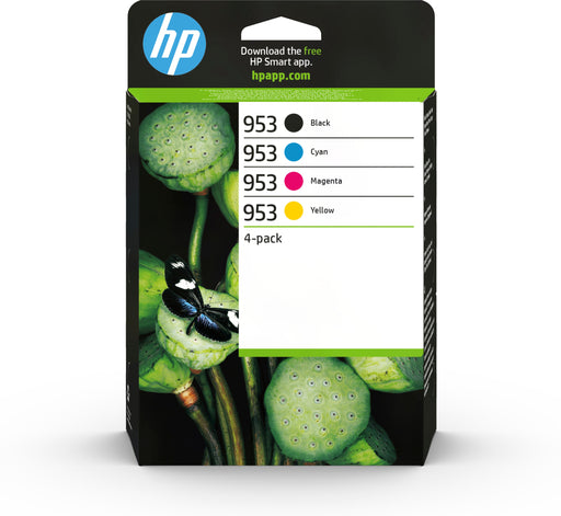 EAN 0195122352196 - HP 953 4-Pack CMYK(4) Original Ink Cartridge Combo cartucho de tinta 4 pieza(s) Rendimiento estándar Negr imagen 1