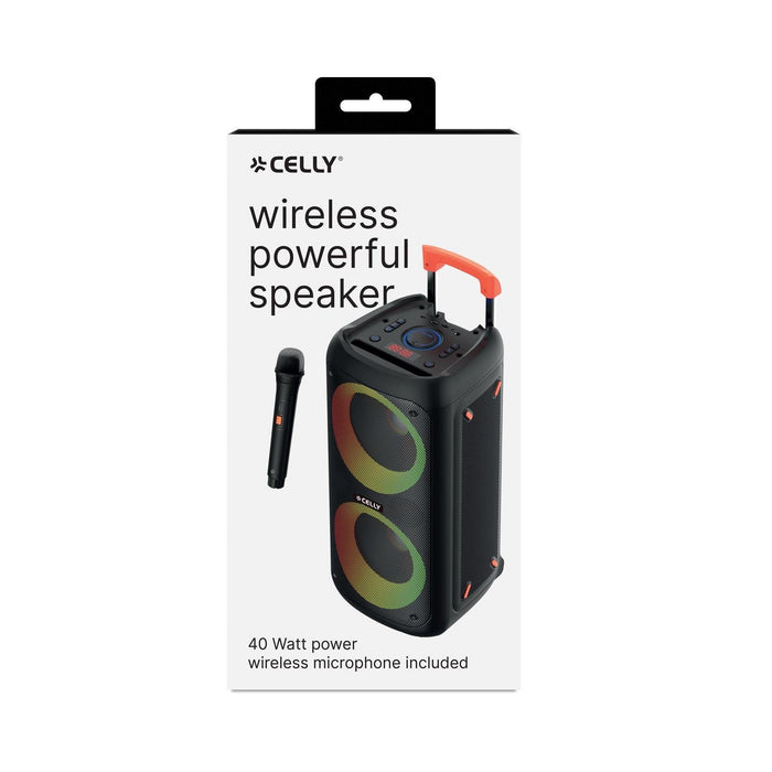 EAN 8021735218036 - Celly PARTYSPEAKERWLM altavoz portátil o de fiesta Altavoz para fiestas Negro 40 W imagen 8