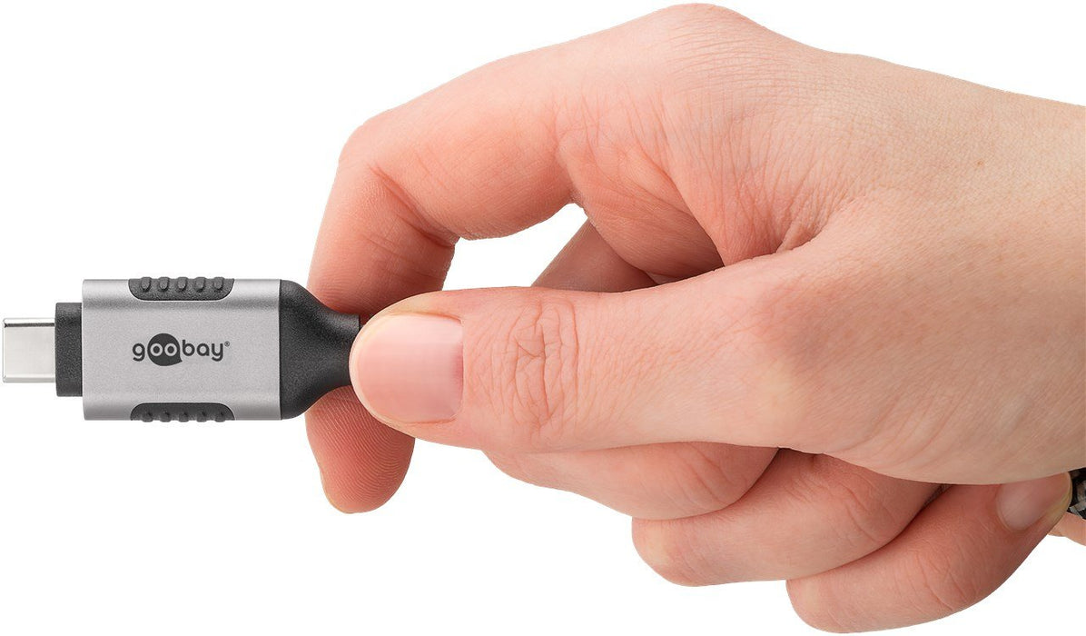 EAN 4040849744051 - Goobay 74405 cambiador de género para cable USB 3.1 type A RJ45 Negro, Plata imagen 9