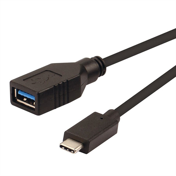 EAN 7611990151424 - ROLINE 11029030 cable USB USB 3.2 Gen 2 (3.1 Gen 2) 0,15 m USB C USB A Negro imagen 1