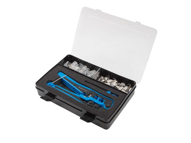 EAN 5901969418217 - Lanberg NT-0303 crimpadora Juego de herramientas Negro, Azul imagen 2