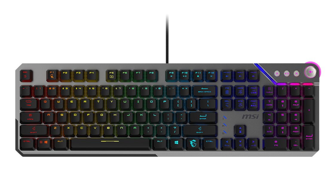 EAN 4711377254380 - MSI STRIKE 600 SILENT US teclado Juego USB QWERTY Inglés de EE. UU. Negro imagen 1
