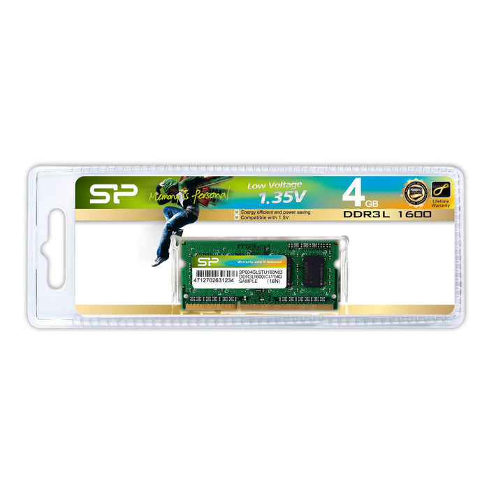 EAN 4712702631234 - Silicon Power SP004GLSTU160N02 módulo de memoria 4 GB 1 x 4 GB DDR3L imagen 2