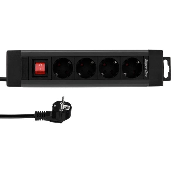 EAN 4006341608291 - REV 14412513 base múltiple 1,9 m 4 salidas AC Interior Antracita imagen 1