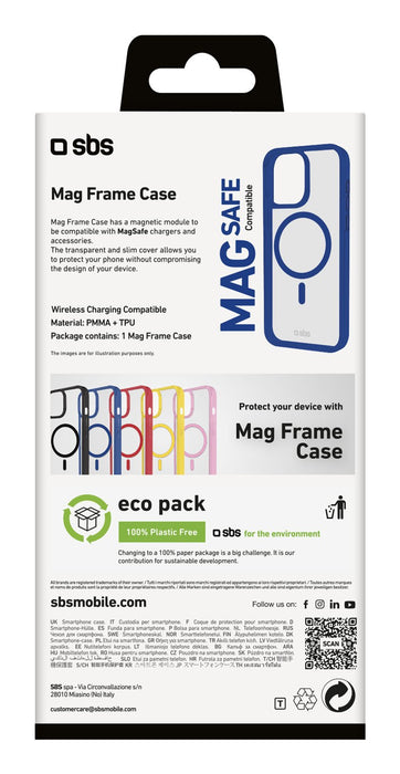 EAN 8018417482410 - SBS TEMAGCOLIP1667PB funda para teléfono móvil 17,5 cm (6.9") Azul, Transparente imagen 3